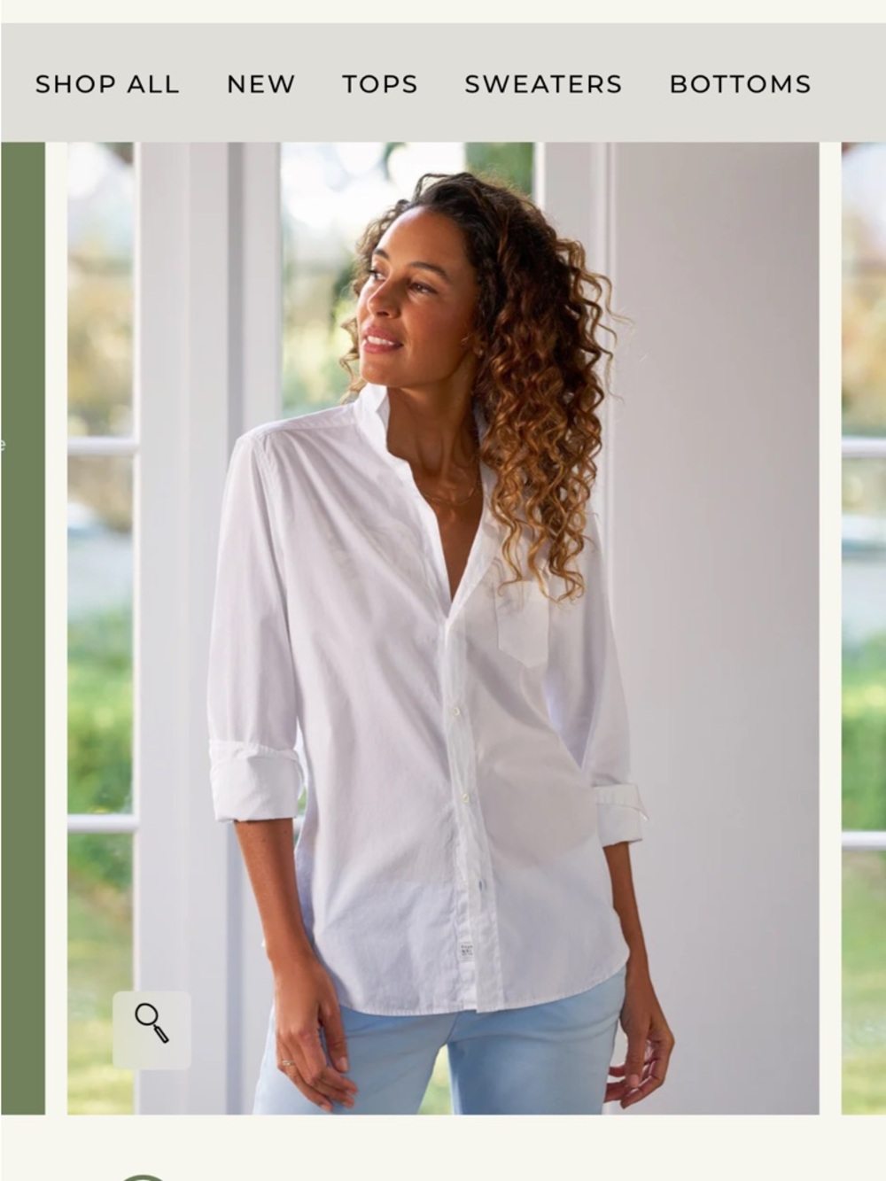 Frank & Eileen White Long-Sleeve Button-Down Shirt